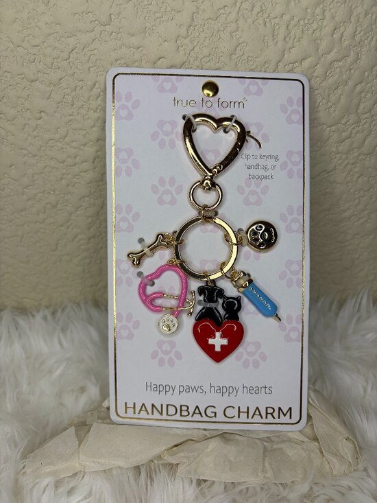 True To Form Accessories - True to Form Vet Handbag Charm Keychain Dog Cat Pet Nurse Bag Charm NWT